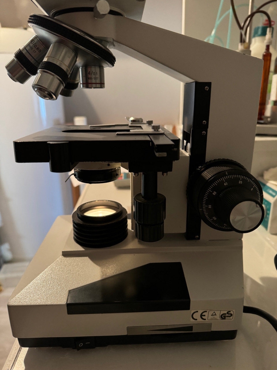 Amscope microscoop met fasecontrast set