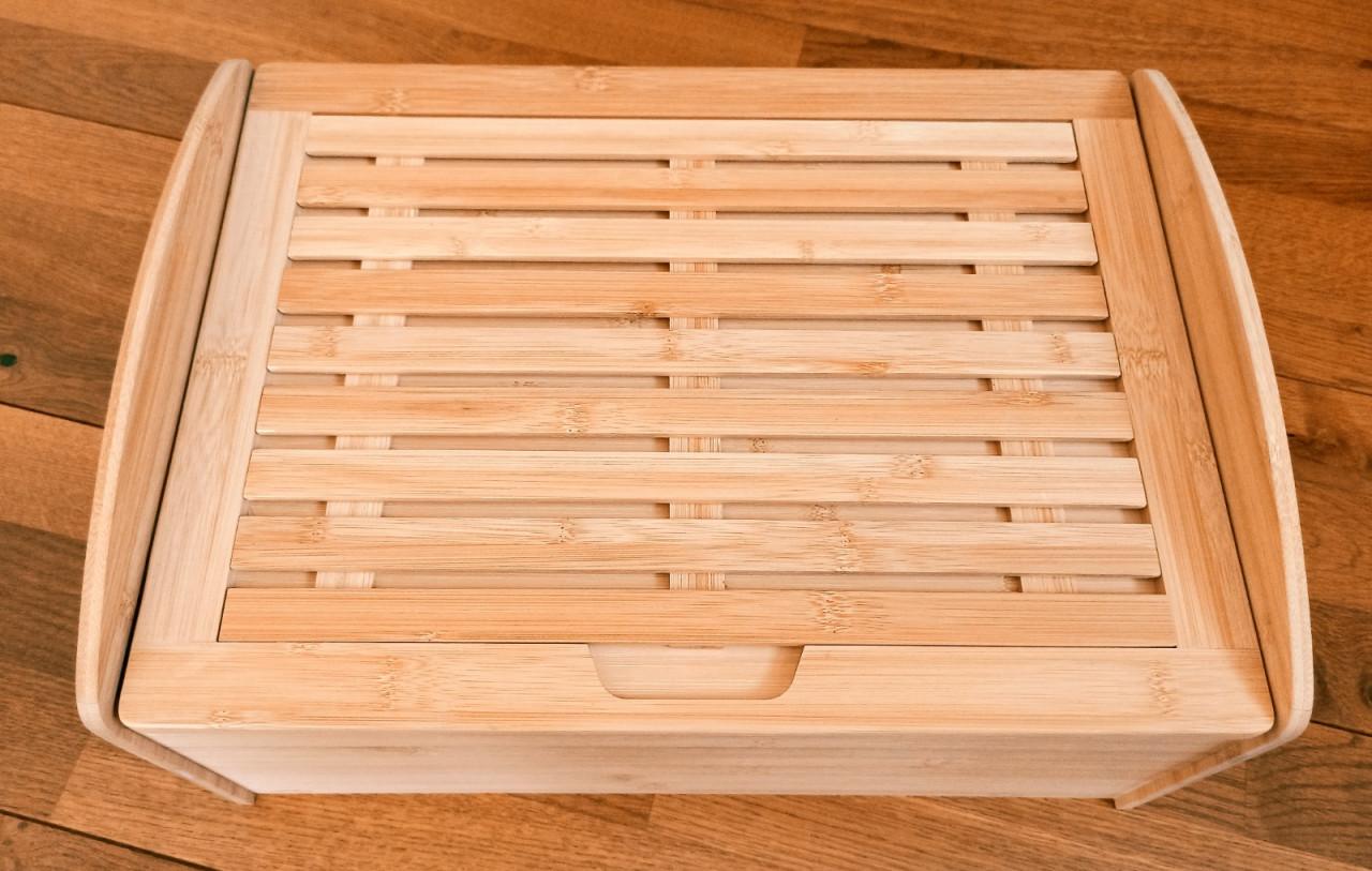 Esmeyer MILAN bamboe broodtrommel met snijplank - Nieuw