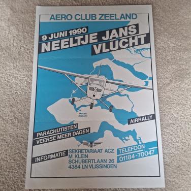 Affiche Aeroclub Zeeland 1990