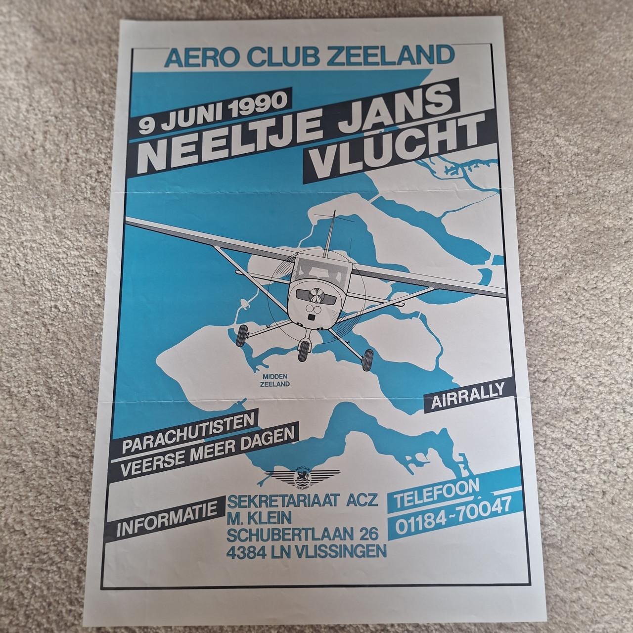 Affiche Aeroclub Zeeland 1990