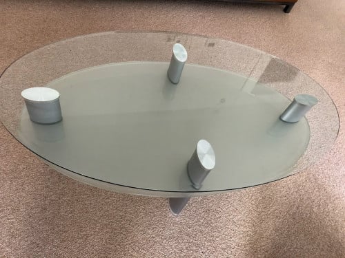 Glazen salontafel