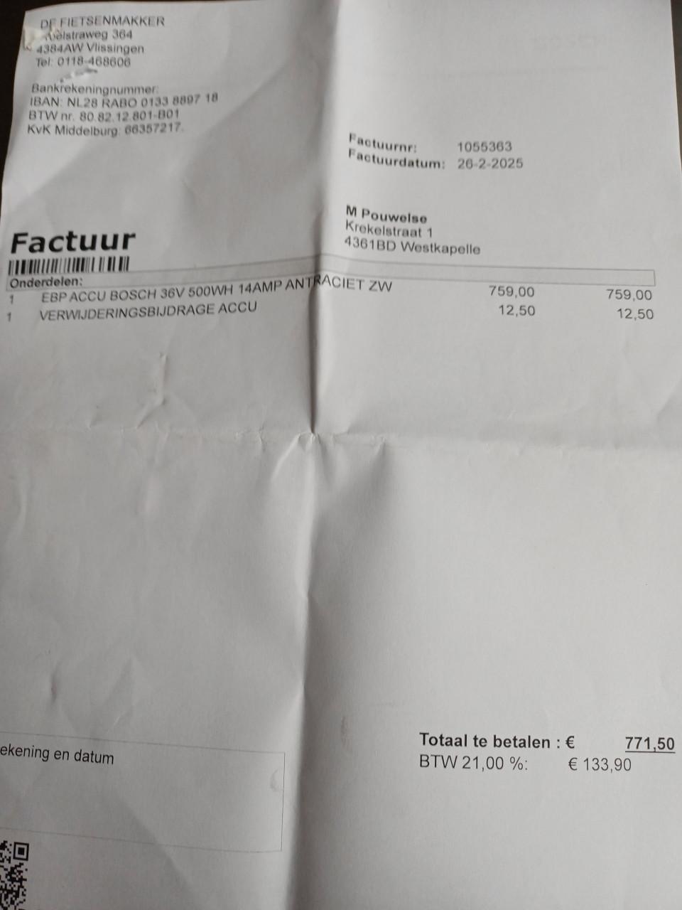 Koga Nova damesfiets met nieuwe accu