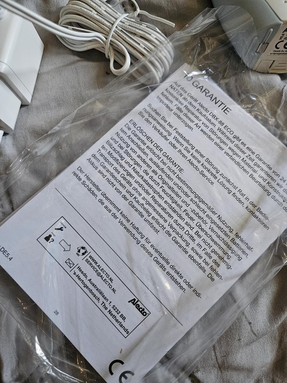 Zgan Alecto DBX-85 ECO Full Eco DECT babyfoon