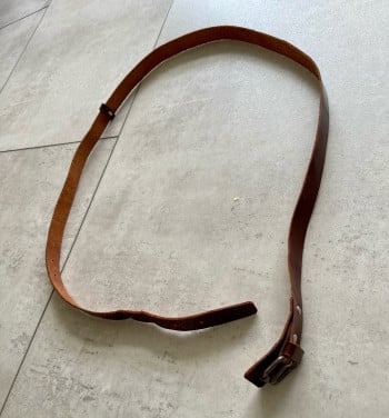 Lange leren riem 145 cm
