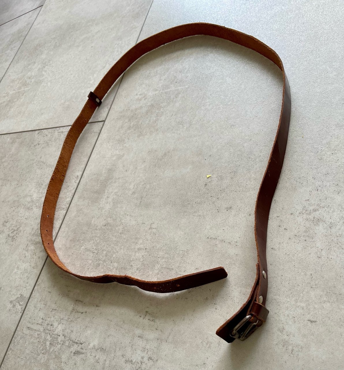 Lange leren riem 145 cm