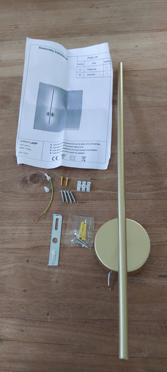 Goudkleurige wandlampen