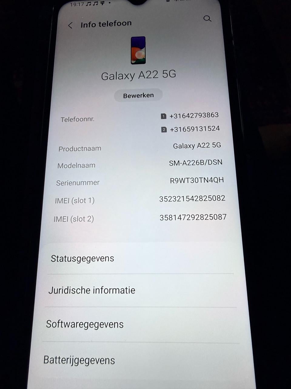 Mooie nette samsung A22 5G VANDAAG OPHALEN