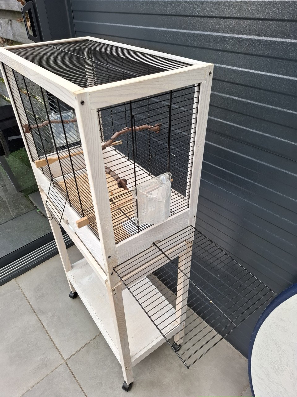 Ferplast vogelkooi met Onderste.