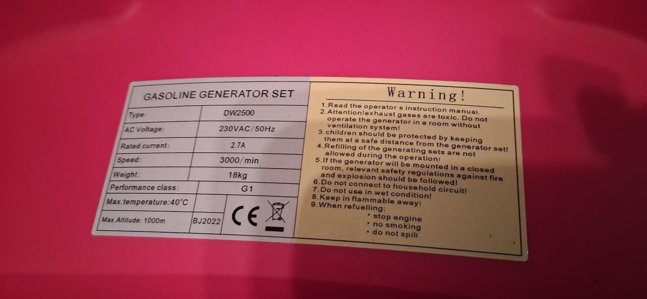 Te koop nieuwe agregaat