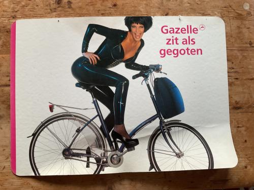 Vintage reclamebord Gazelle