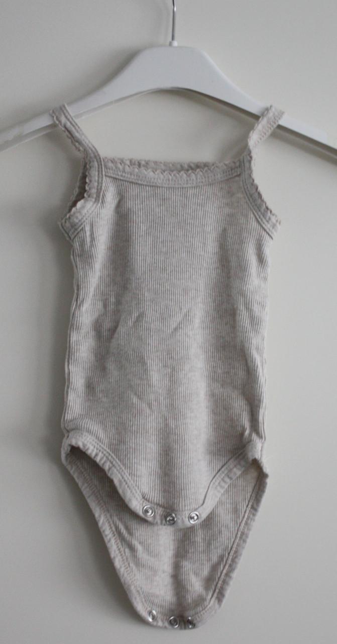 Beige romper ripstof maat 74-80