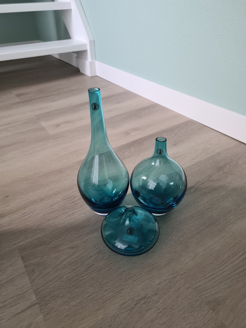 Prachtige glazen decoratie blauw