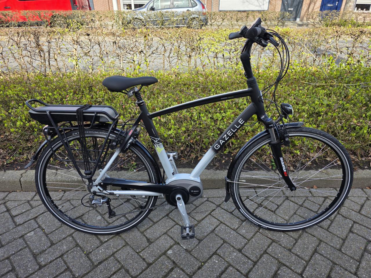 Schitterende Gazelle elektrische heren fiets met Bosch middenmotor