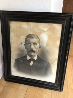 Vintage lijst met prent