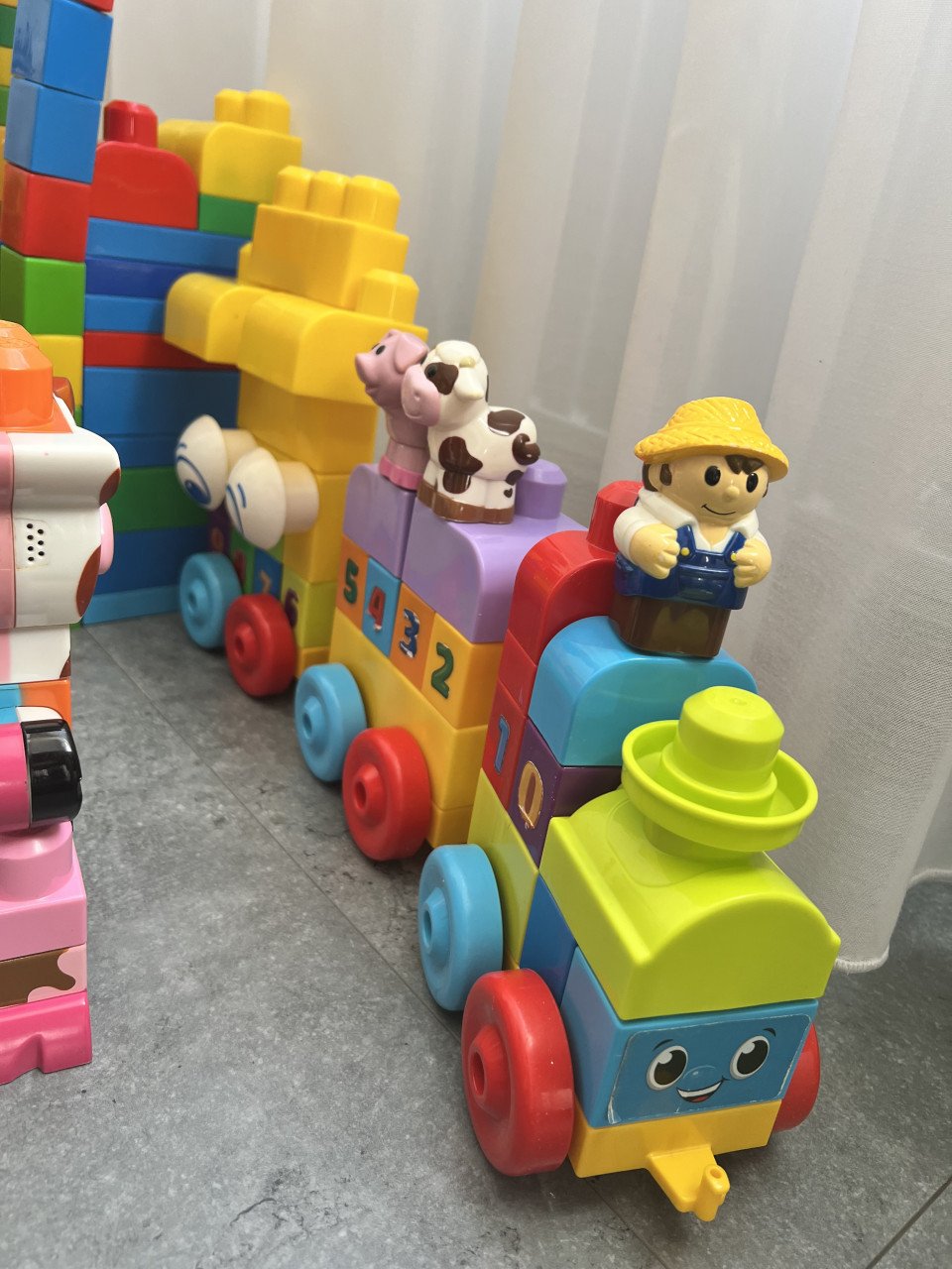 Grote partij mega bloks boerderij thema