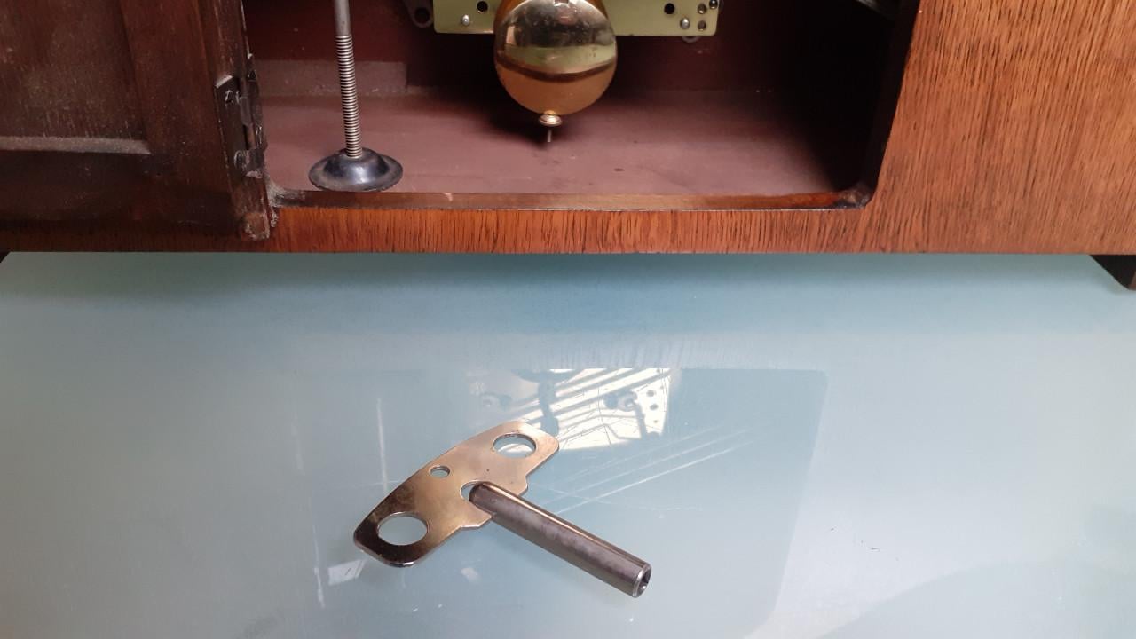 Schoorsteen pendule van junghanz