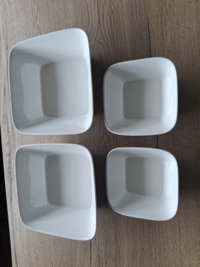 Set serveerschalen wit