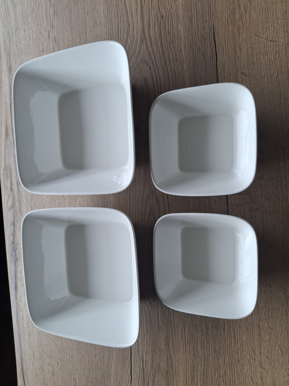 Set serveerschalen wit
