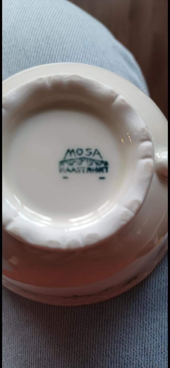 Vintage 7-delig Thee/koffie servies van Mosa P. Regôut Maastricht