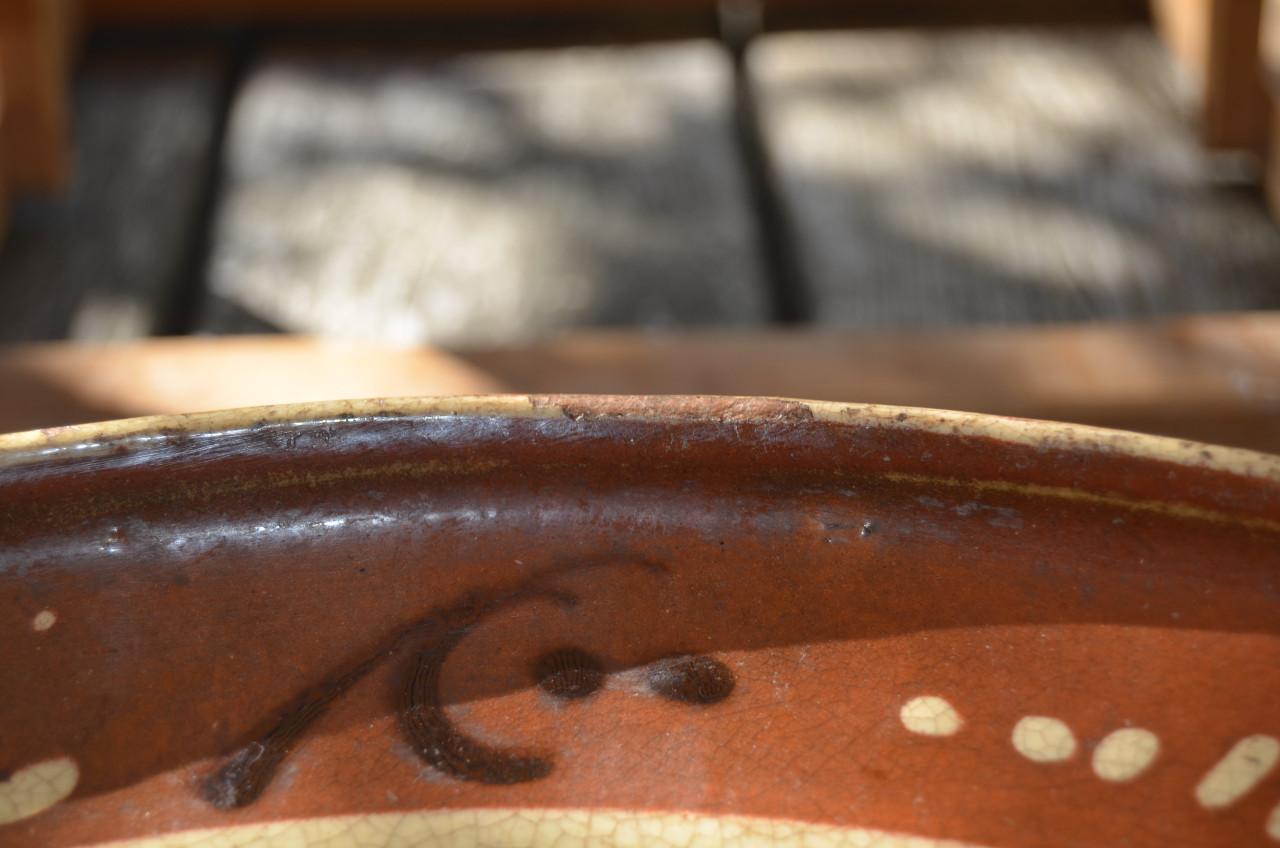 Grote 19e eeuwse schotel uit de Elzas