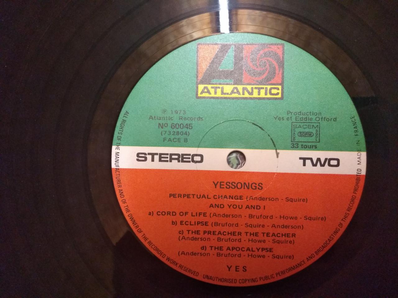 Te Koop Lp  Yes – Yessongs  (3 LP ‘s 60045  uit 1973