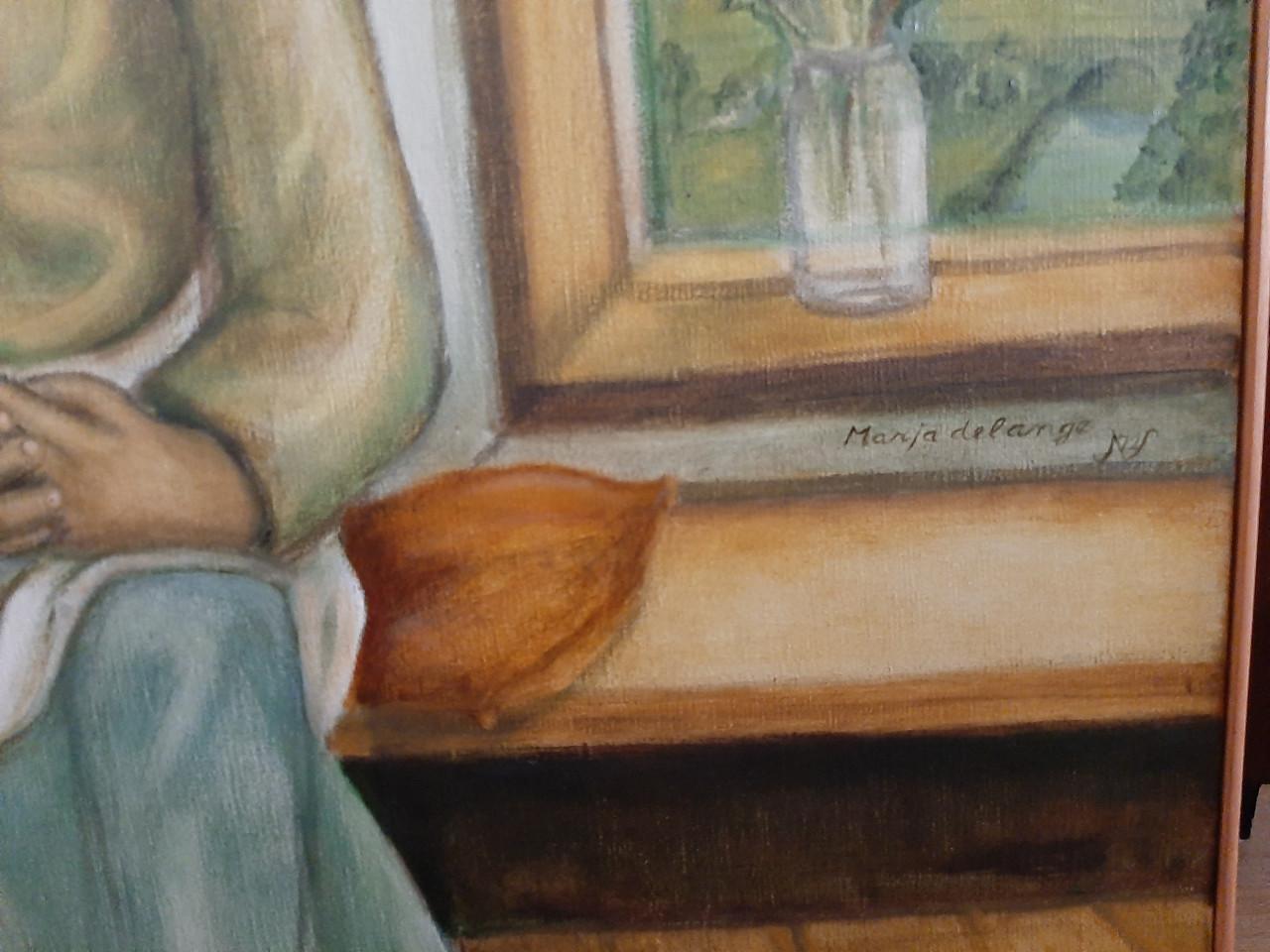 Schilderij Marja de Lange (2 kinderen)