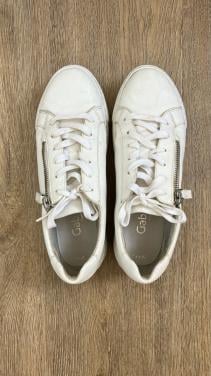 Gabor comfort optifit sneakers -schoenen- met rits maat 38 (5) - kleur wit