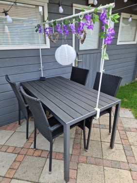Tuintafel met 4 stoelen