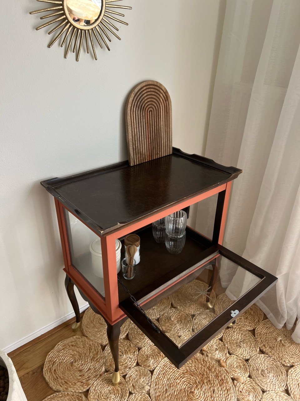 Vintage theekastje | terracotta