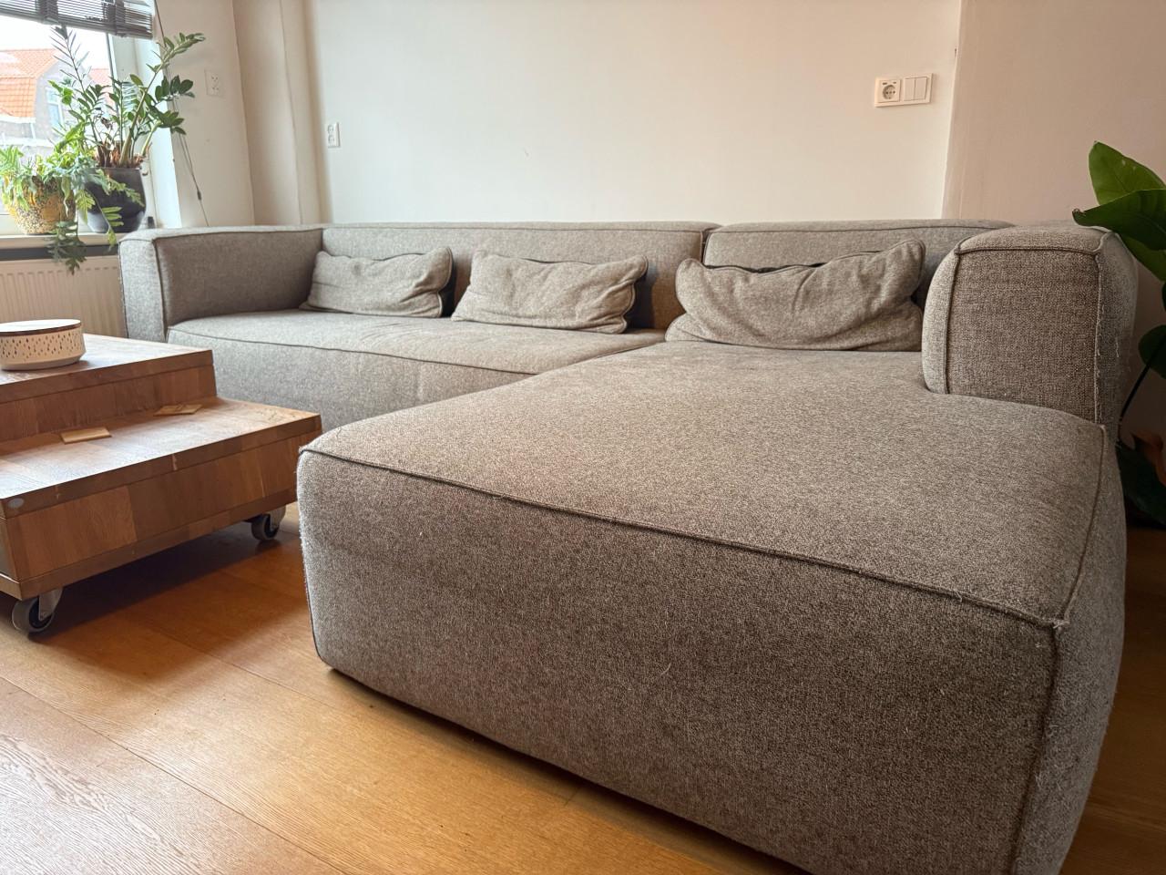 Stijlvolle woood hoekbank