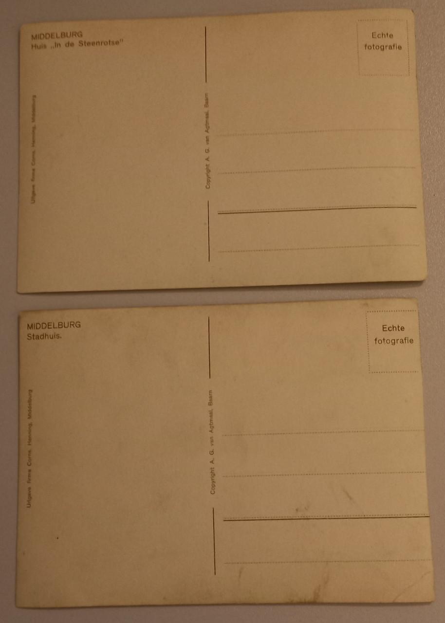 10 Oude ansichtkaarten Middelburg