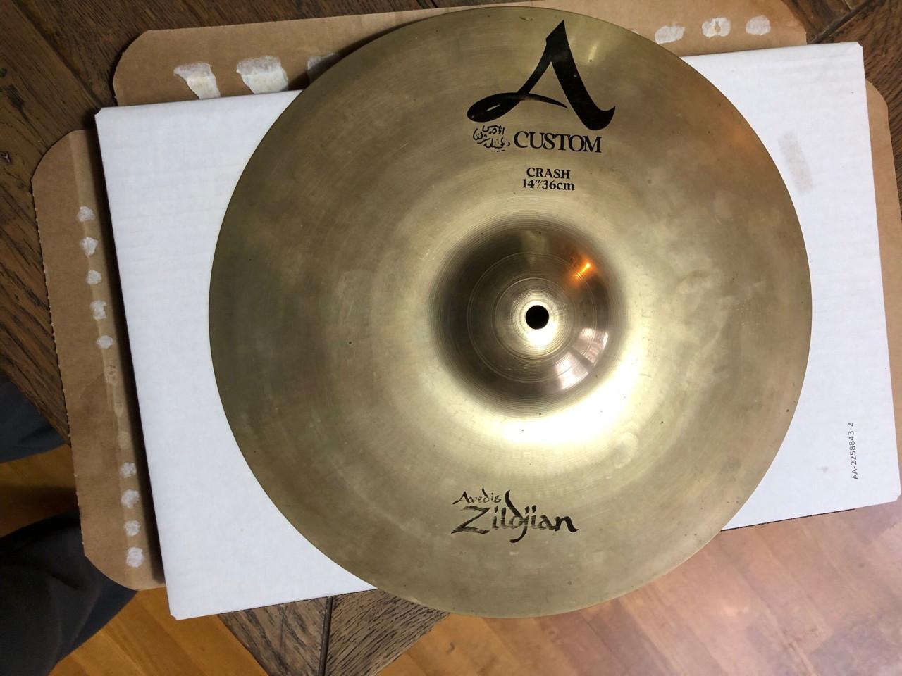 Pearle snare, Zildjian crash en Sabian China 18"