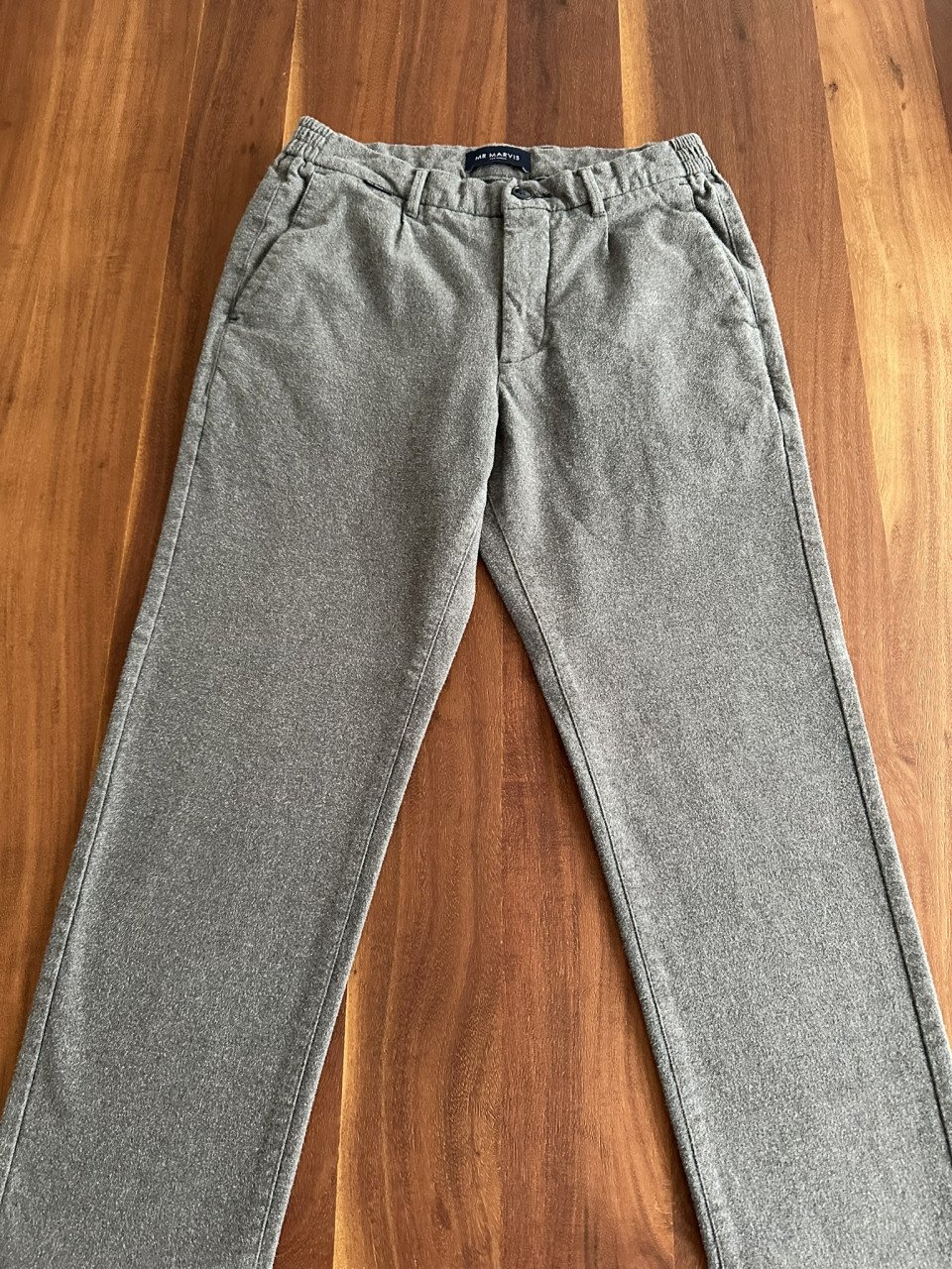 MR Marvis The Flannels pantalon kleur grijs W30 L34
