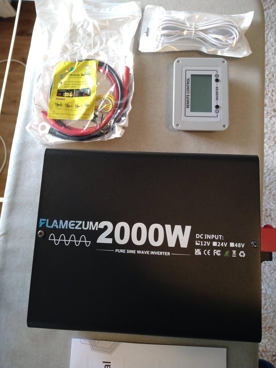 Spanning omvormer 12 naar 230 volt 2000 W