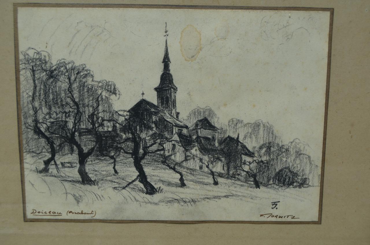 Tekening Doiceau F. Jorwitz Waals Brabant