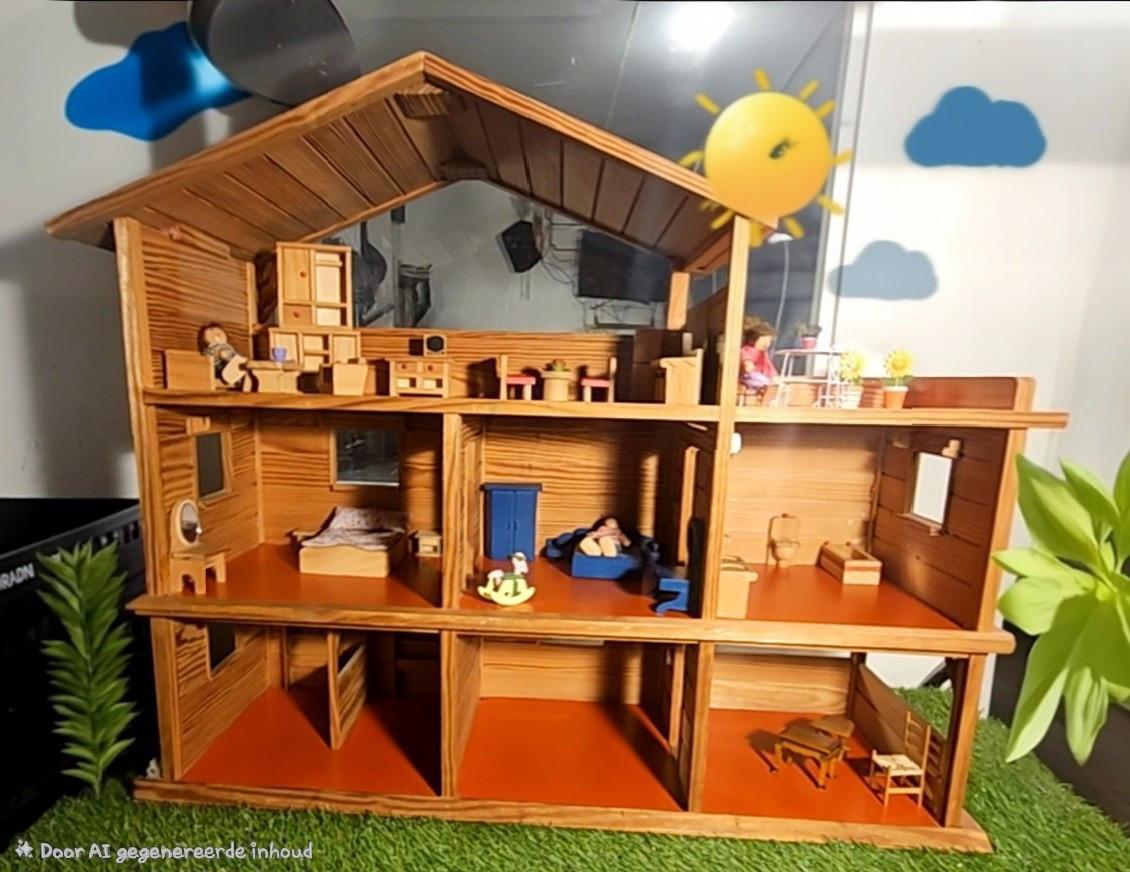 Poppenhuis hout
