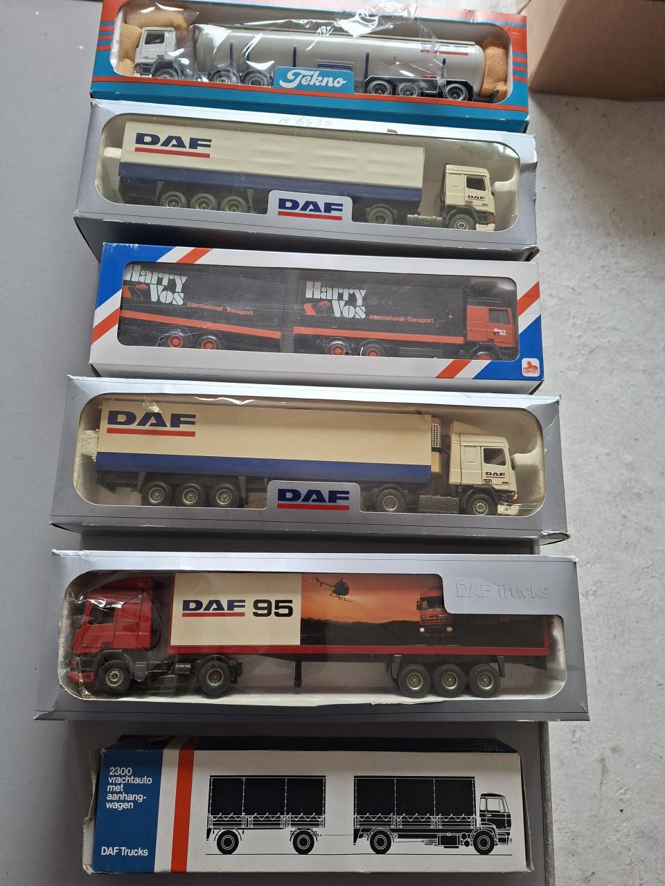 Miniatuur vrachtauto's