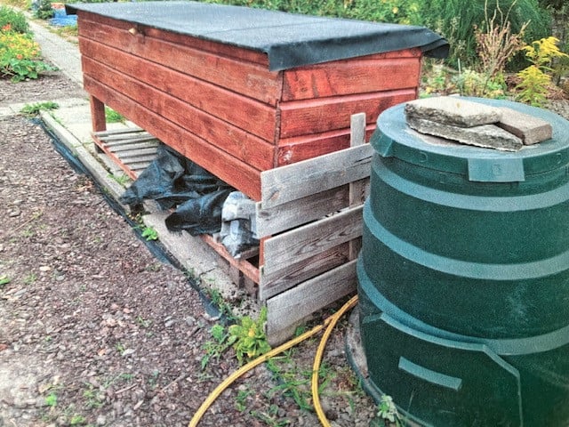 Moestuin Kist en VAM compost vat