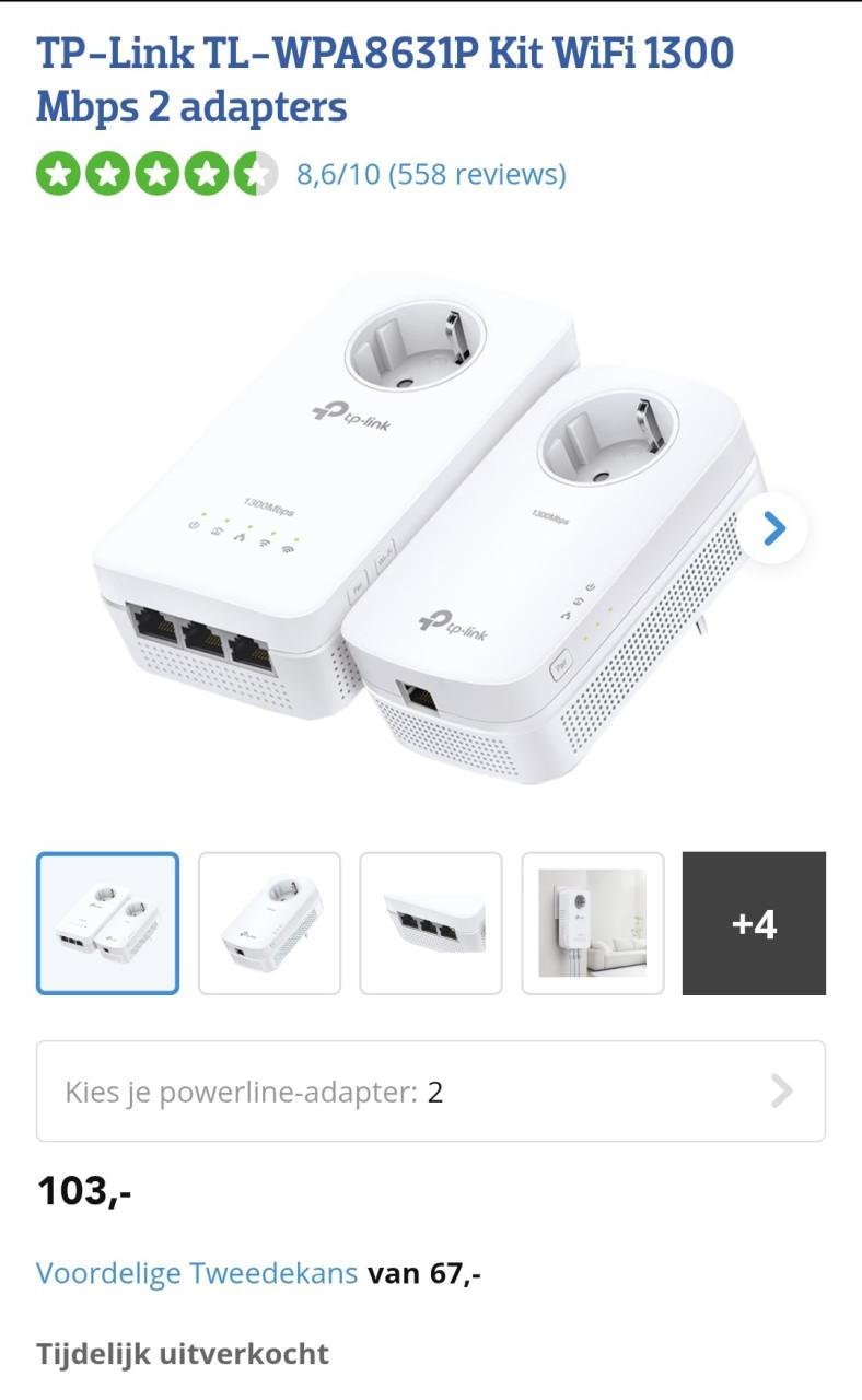 TL link wifi punten versterkers kit 1300Mbps