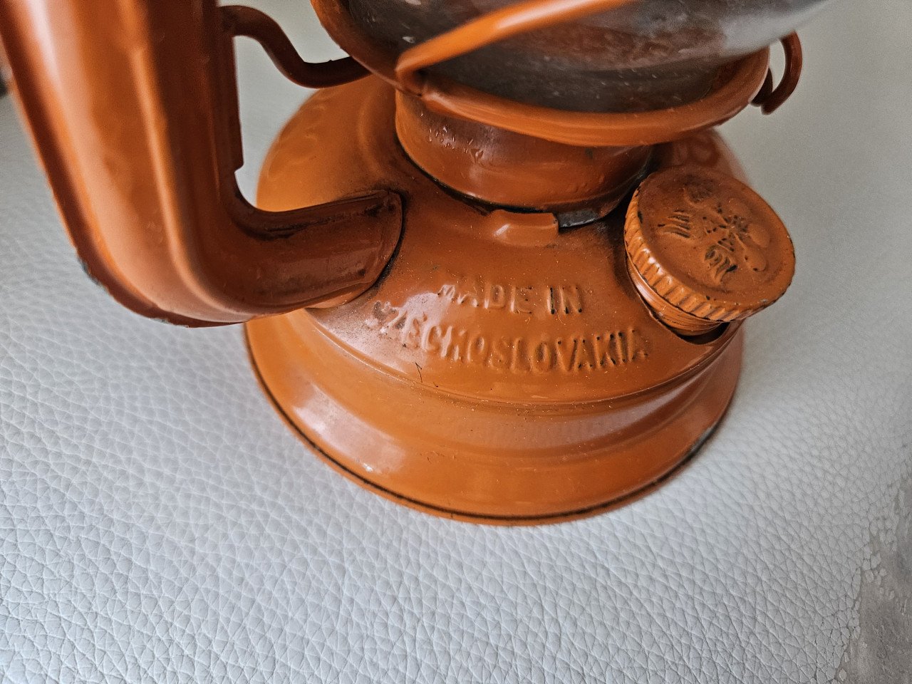 Vintage Meva stormlantaarn – gemaakt in Tsjechoslowakije