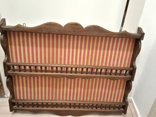 Grote houten vintage kruidenrek