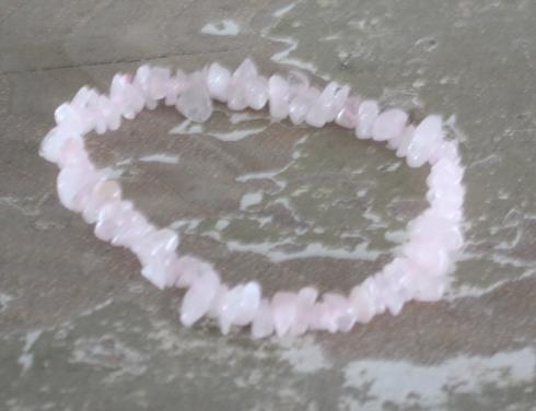 Roze stenen armband rekbaar