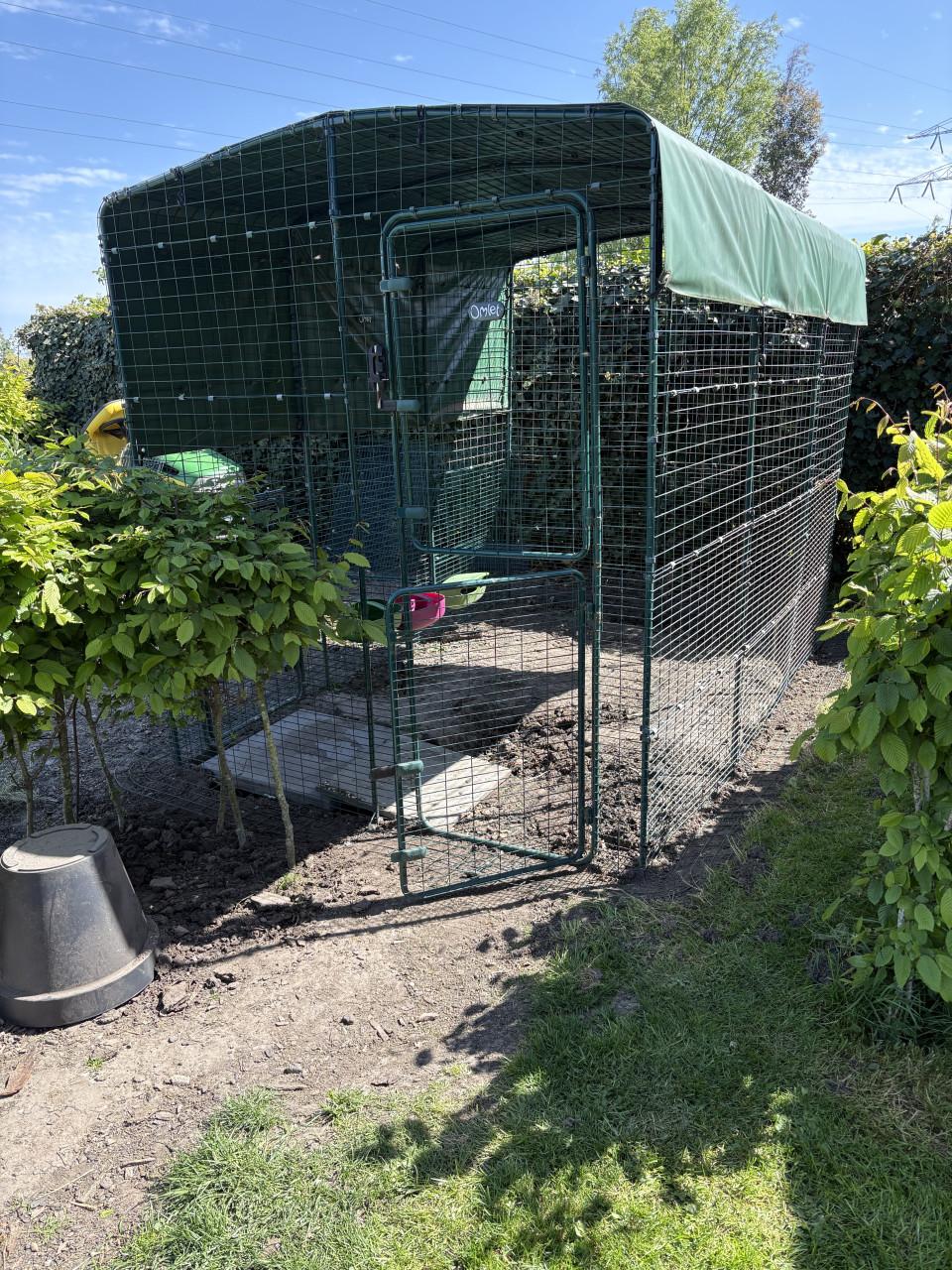 Omlet inloopren 3x2x2 m , zelf demonteren