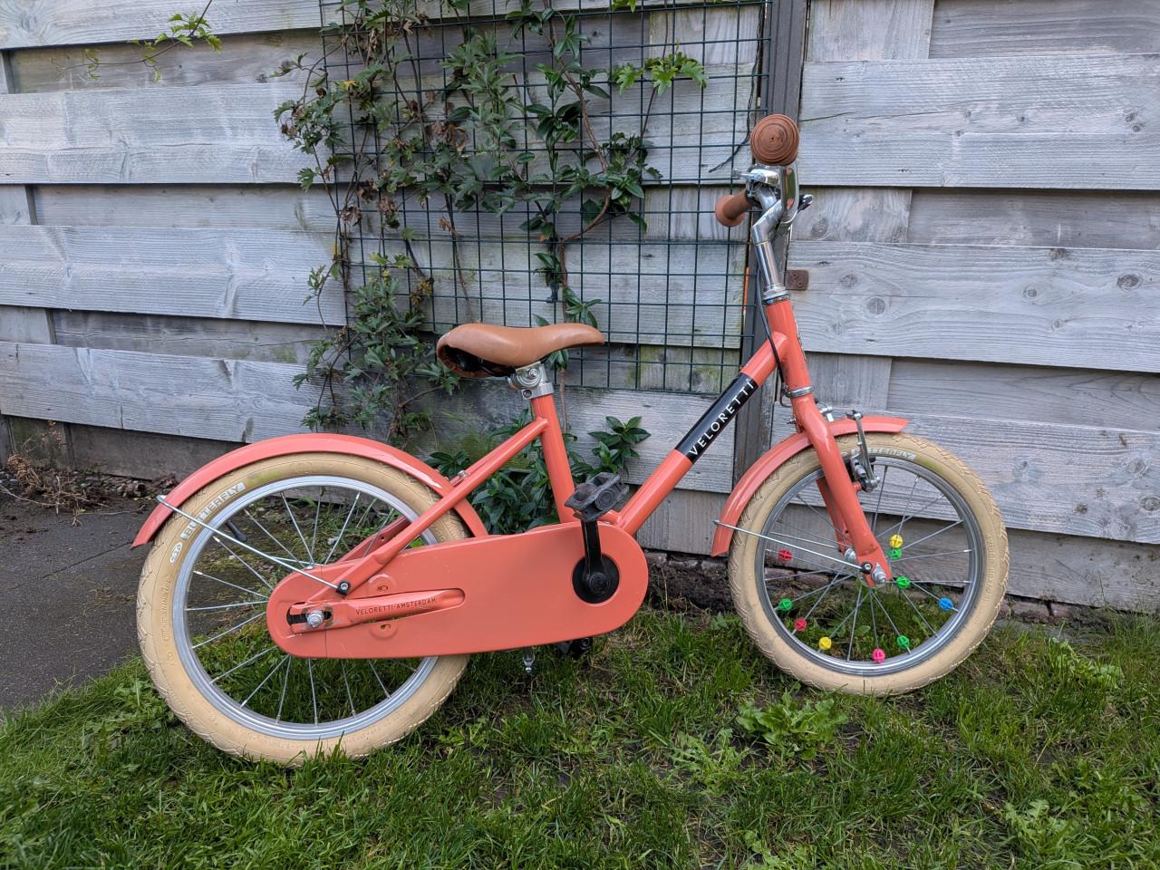 Veloretti kinderfiets 16 inch Blazing Salmon