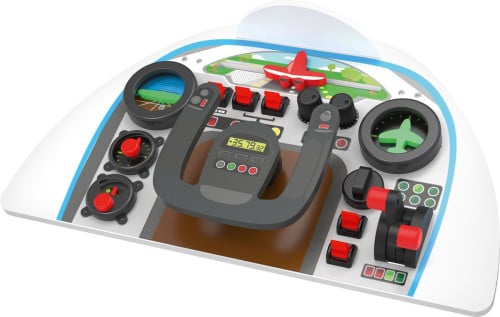Z.g.a.n houten Playmotive vliegtuigcockpit voor de kleinste piloot / pilote