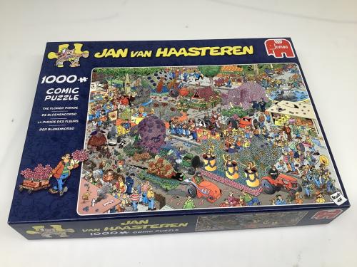Puzzel Jan van Haasteren- Bloemencorso. 1000 stukjes.