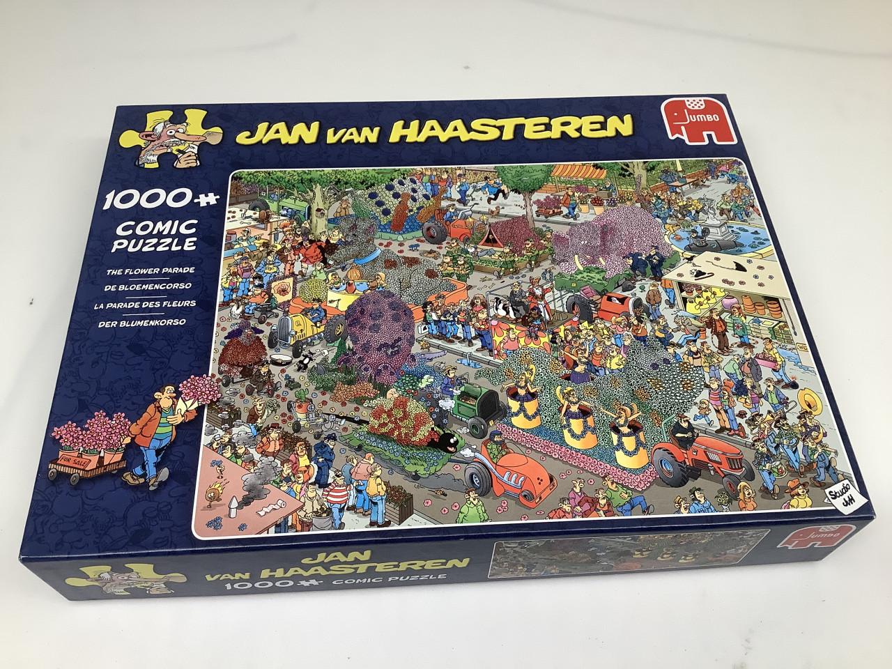 Puzzel Jan van Haasteren- Bloemencorso. 1000 stukjes.
