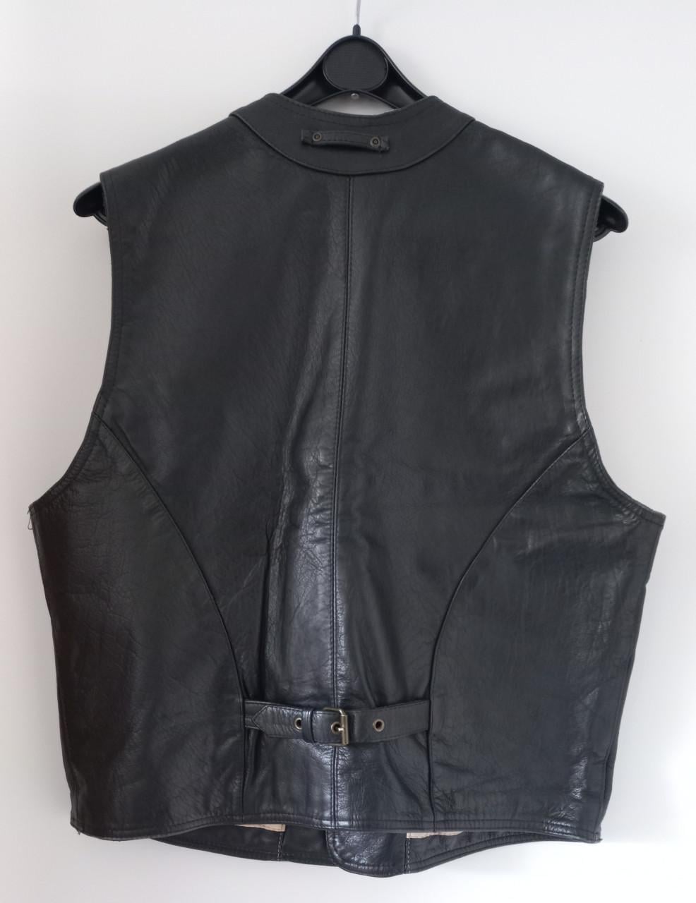 Stoere lederen gilet