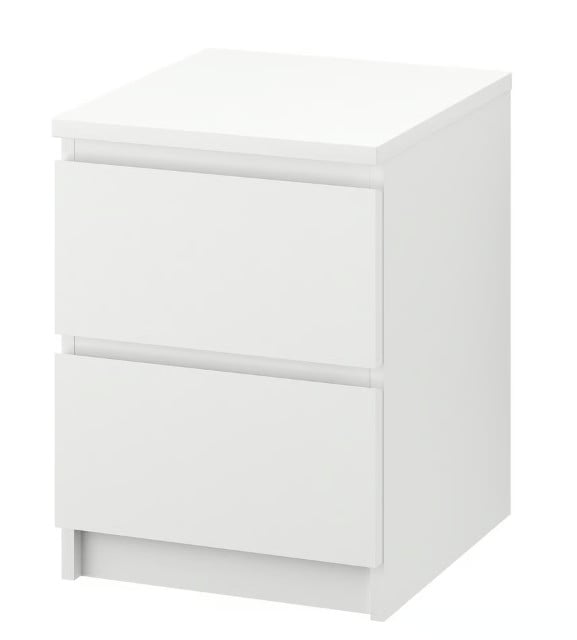 Ikea Bed (2persoons) incl. nachtkastjes