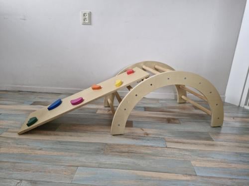 Montessori houten klimboog/klimrek